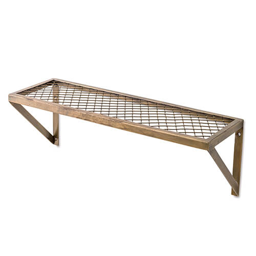 楽天市場】ウォールシェルフ 壁 収納 メッシュラックL : ポッチワン