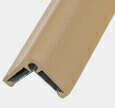 信栄物産 コーナーガード(業務用) CHG-C20 | コーナーガード 保護 安全用品 業務用 穴あけタイプ 直角用 ガーレージ 駐車場 倉庫 柱 壁コーナー 建物 柱角 取付け 傷防止 衝撃保護材 当て板ベース付き 溶接取付け可 茶色 軟質塩ビ