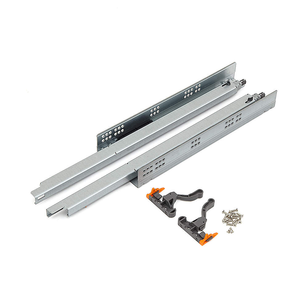 SUGATSUNE スガツネ工業 スライドレール 2150 プッシュオープン機構付 底付けタイプ PAT 190-110-661 2150-550 | 建築金物 家具金物 部品 金具 金物 部品交換 アンダーマウント型レール プッシュオープン 取付金具 引き出し チェスト 家具 底付け