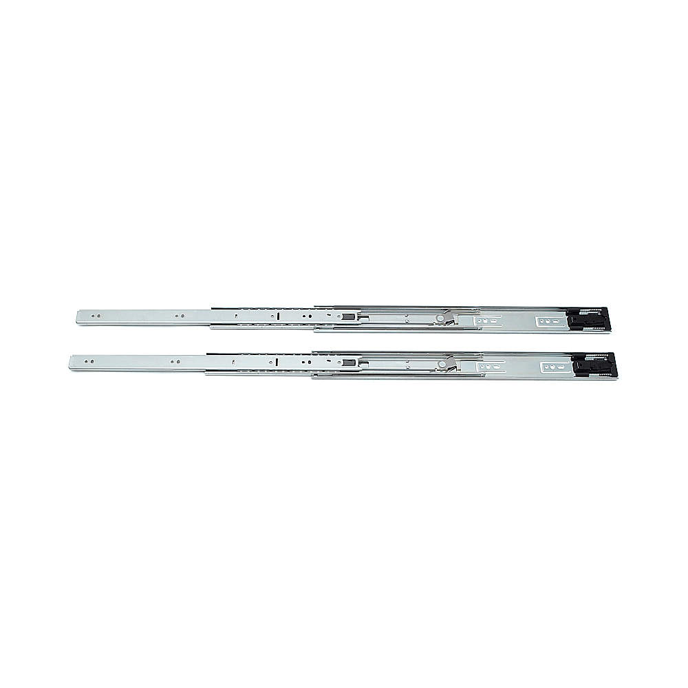 SUGATSUNE スガツネ工業 スライドレール 4638 プッシュオープン機構付 PAT 190-012-470 4638-18 | 建築金物 家具金物 部品 金具 金物 部品交換 スライドレール プッシュオープン 取付金具 引き出し チェスト 家具 DIY 3段引 横付け