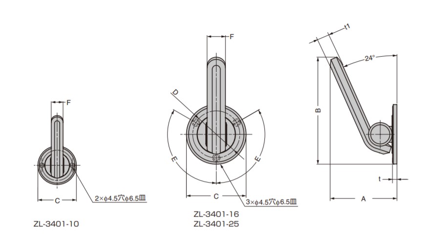 SUGATSUNE スガツネ工業 ステンレス鋼製 PAT 鋼 L 110-021-836 ZL-3401