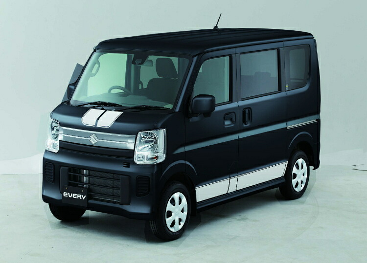 SUZUKI スズキ 純正 サイドデカール ストライプ ホワイト+クリア AAAC 99000-99035-E08 | EVERY エブリィ 車用品 カー用品 自動部品 パーツ アクセサリー 外装 カスタム ドレスアップ グレードアップ ボディ DIY 転写シート デコレーション ステッカー シール|SIMONS STORE