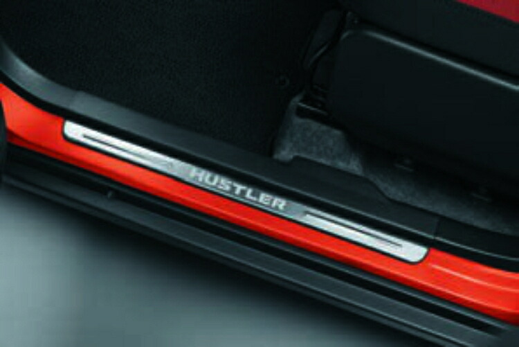 SUZUKI スズキ 純正 サイドシルスカッフ BAU6 99142-59S01 | HUSTLER ハスラー 車用品 カー用品 自動車 部品 パーツ アクセサリー 内装 カスタム ドレスアップ おしゃれ グレードアップ 車 DIY 取り付け 装飾 飾り アクセント ワンポイント カバー スタイリッシュ｜SIMONS STORE