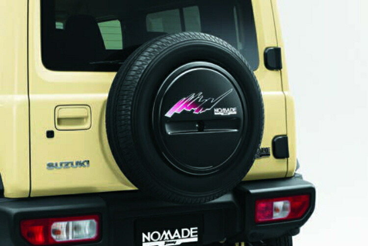 SUZUKI スズキ 純正 スペアタイヤハーフカバーデカール リバイバルA ACLD 99230-80T10-010 | JIMNY NOMADE ジムニー ノマド 車用品 カー用品 車 自動車 部品 パーツ アクセサリー カスタム カスタマイズ ドレスアップ タイヤ用品 保管 タイヤカバー ハーフサイズ ステッカー|SIMONS STORE