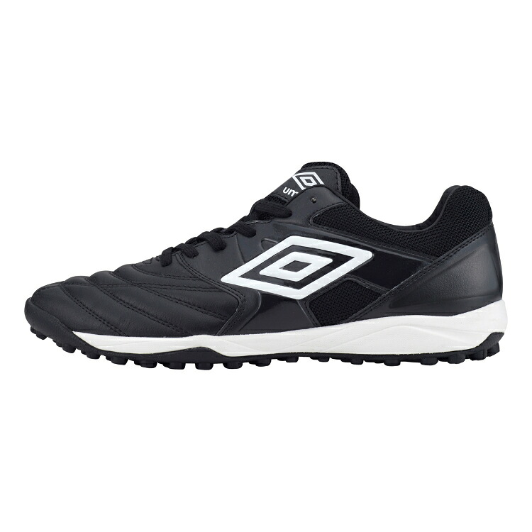 umbro アンブロ アクセレイターTR WIDE LE ＢＬＡＣＫ／ＢＬＡＣＫ／ＷＨＩＴＥ 23 UF2VJB00BW BW | スポーツ スポーツ用品 運動 服 衣類 ウエア 小物 靴 くつ シューズ ブランド 反発性 クッション性 素材 牛皮 ターフコート サッカー フットサル 23 ブラック ホワイト｜SIMONS STORE