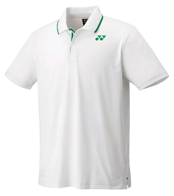 YONEX ヨネックス ユニゲームシャツ ホワイト S 10628 11 | スポーツ スポーツウェア 競技 テニス 軟式 硬式 バトミントン ウェア シャツ メンズ UVカット 吸汗 速乾 ストレッチ ゲームウェア ユニフォーム ユニセックス 男女兼用｜SIMONS STORE