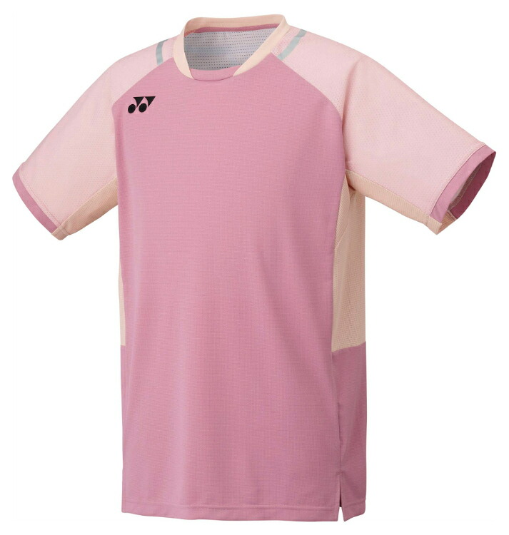 YONEX ヨネックス メンズゲームシャツ パールローズ XO 10633 307 | スポーツ スポーツウェア 競技 テニス 軟式 硬式 バトミントン ウェア シャツ 半袖 メンズ UVカット 吸汗 速乾 制電 ストレッチ ゲームウェア ユニフォーム ユニセックス 男性｜SIMONS STORE