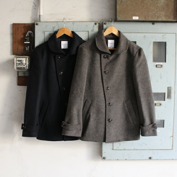 【エシカルプライス】定価52,800円 Re made in tokyo japan アールイー Melton Stand Collar P-Coat 2 colors 2023A-CT