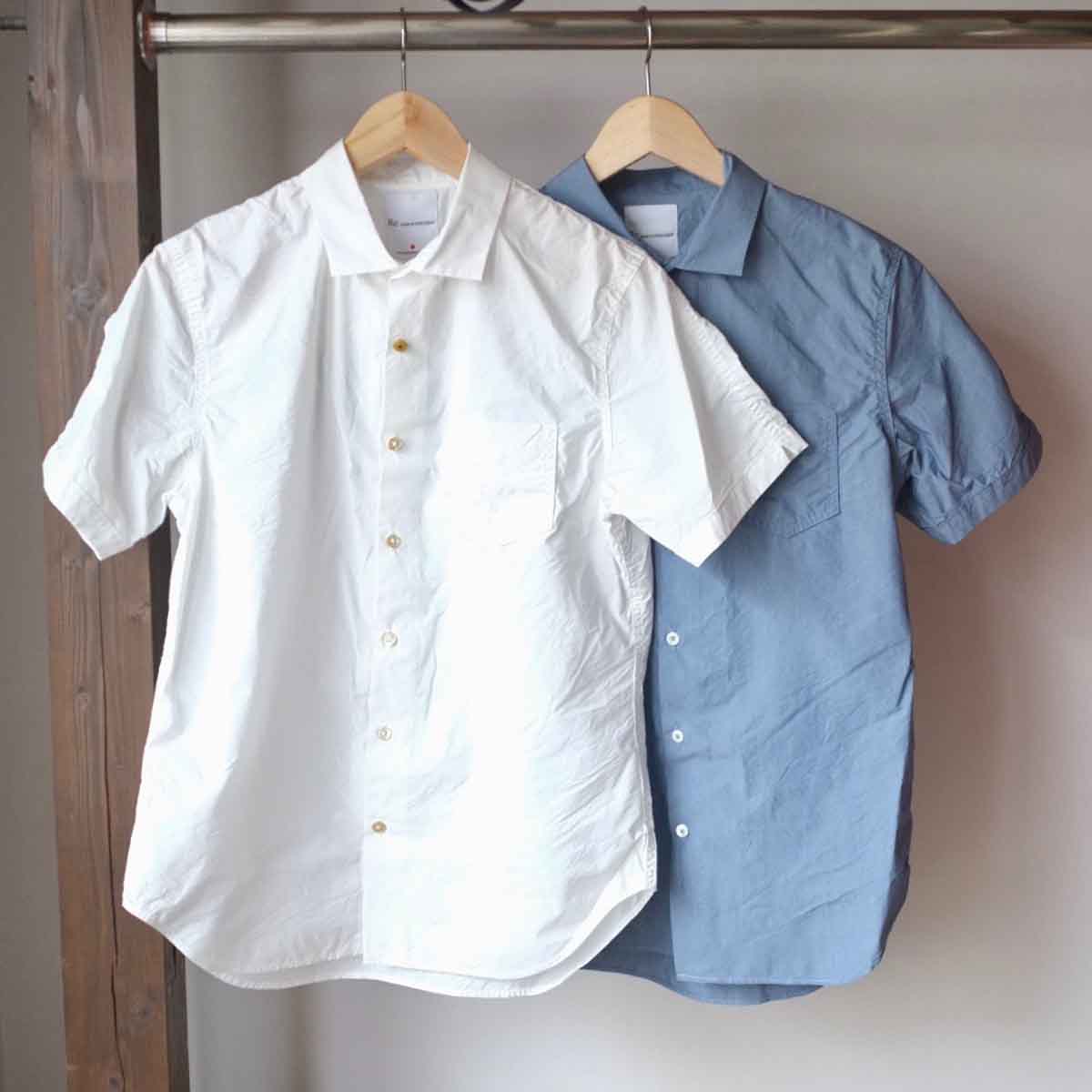 【エシカルプライス】定価14,080円 Re made in tokyo japan アールイー Cotton Nylon Active Shirt コットンナイロンアクティブシャツ　 2 colors