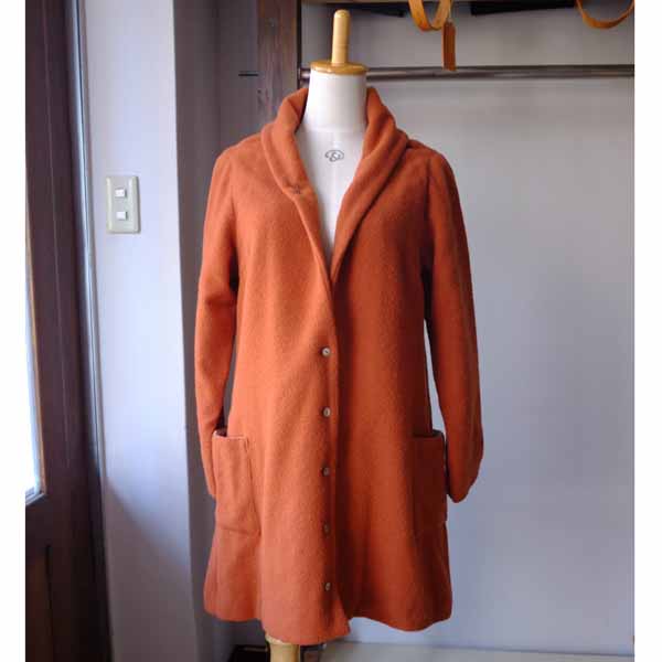 【エシカルプライス】必要経費41,800円 SARAXJIJI サラジジ Wool Flannel Coat ウールフランネルコート