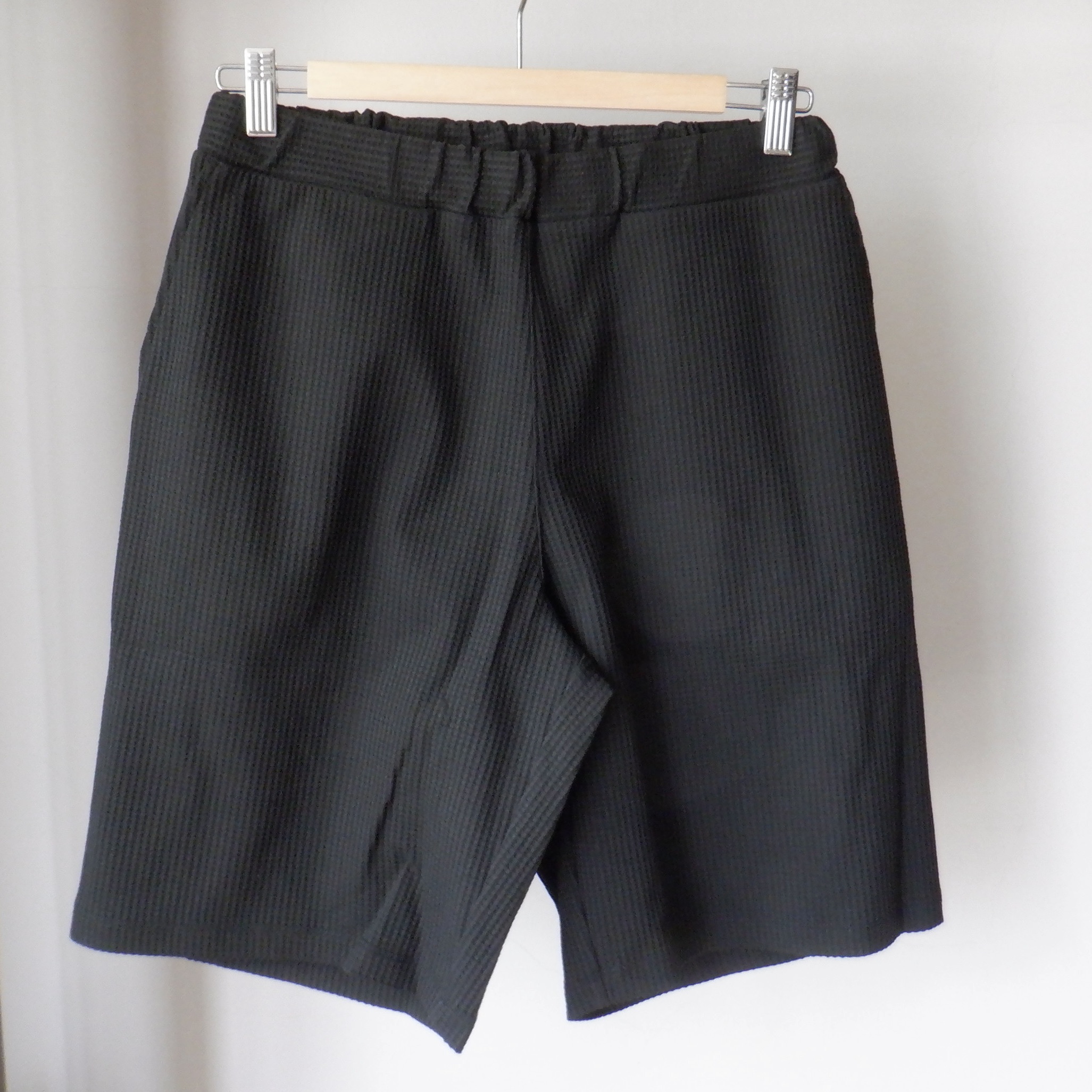 ARCH\u0026LINE アーチアンドライン UV CUT WAFFLE SHORTS black ユニ一発やる