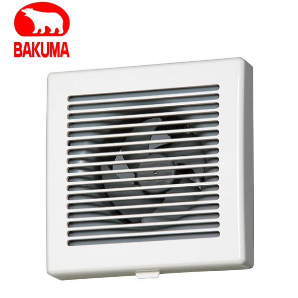 バクマ工業 KPH-08DS 排気ファン 強制排気用 格子形(大風量形) パイプ用ファン【取寄商品】