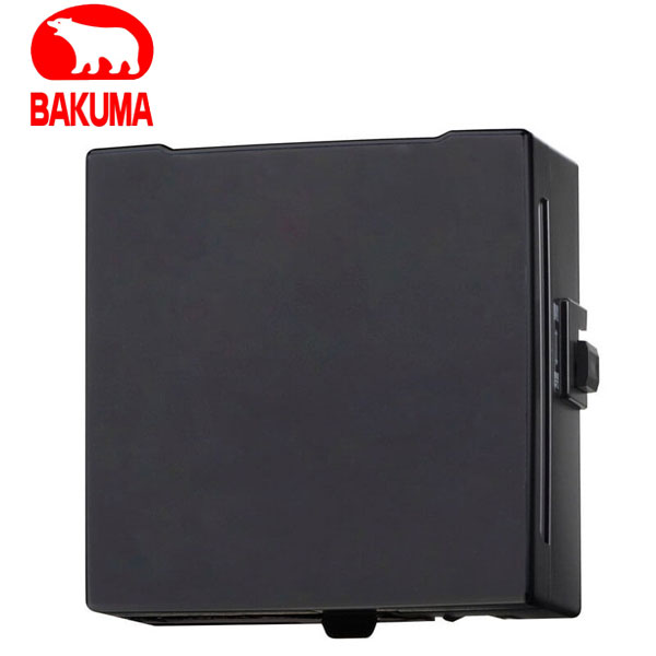 バクマ工業 KPQ-08FD-BK 給気ファン 強制給気用 空気清浄フィルター付 ブラック パイプ用ファン【取寄商品】｜分電盤・架台・ドアホンのザイマ