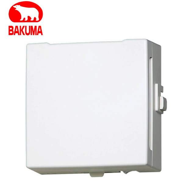 バクマ工業 KPQ-08KFD 給気ファン 強制給気用 花粉対応フィルター付 パイプ用ファン【取寄商品】｜分電盤・架台・ドアホンのザイマ