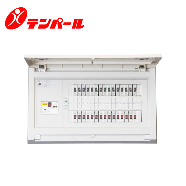 テンパール MAB35202 分電盤 リミッタースペースなし 扉付 露出・半埋込形兼用 20+0 50A【取寄商品】|分電盤・架台・ドアホンのザイマ