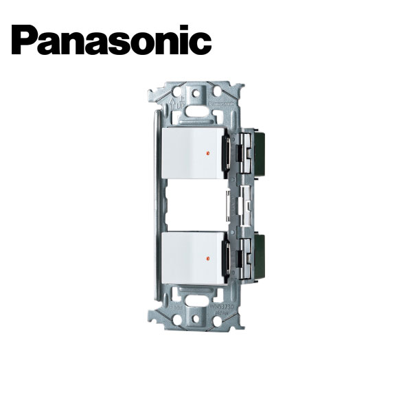 Panasonic/パナソニック WNSS51797W SO-STYLE 埋込スイッチセット パイロットスイッチC 4A&times;2 マットホワイト【取寄商品】｜分電盤・架台・ドアホンのザイマ