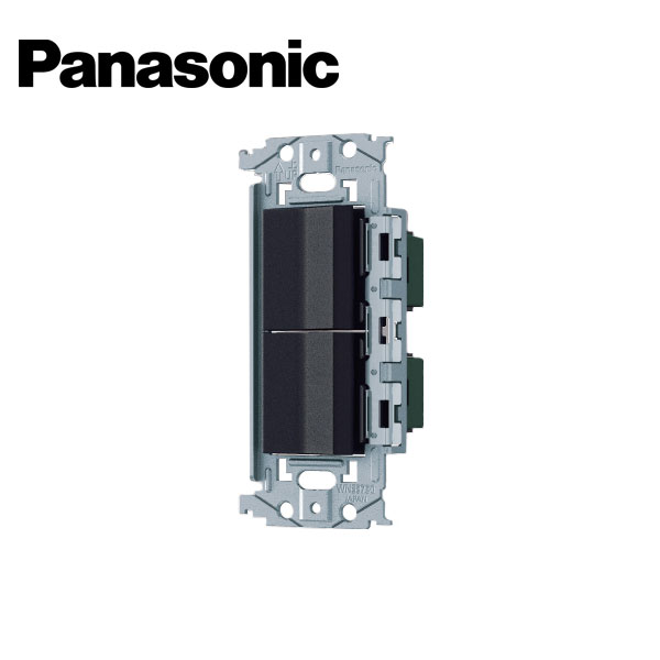 Panasonic/パナソニック WNSS52494B SO-STYLE 埋込ロングハンドルスイッチセット スイッチE×2 マットブラック【取寄商品】