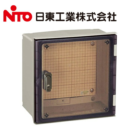 日東工業 PLS16-43CA PL形 高性能タイプ キー付 プラボックス 透明扉 鉄製基板タイプ【取寄商品】