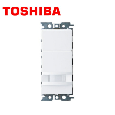 楽天市場】TOSHIBA/東芝ライテック WDG8041 人感スイッチ屋内壁取付形 親器 4線式 ニューホワイト【取寄商品】 :  分電盤・架台・ドアホンのザイマ