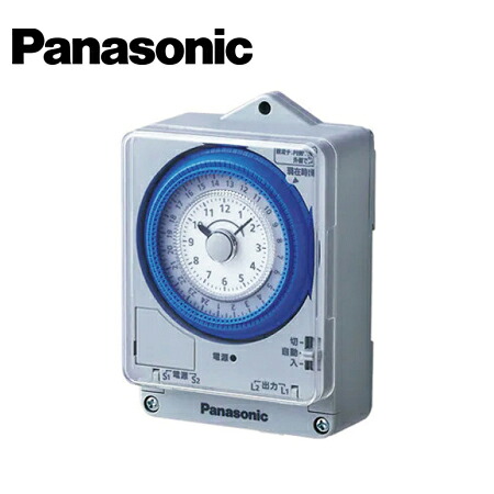 Panasonic/パナソニック TB4208K 24時間式タイムスイッチ クォーツモータ式 a接点(同一回路)【取寄商品】|分電盤・架台・ドアホンのザイマ