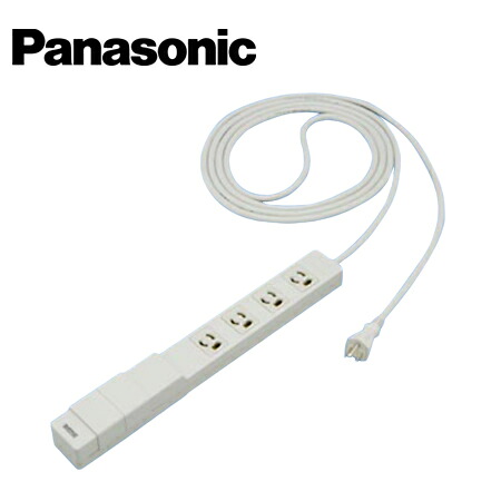 【楽天市場】Panasonic/パナソニック WCH243432H 充電用USBコンセント付OAタップ 接地14A抜止形 4個口 グレー 3m ...