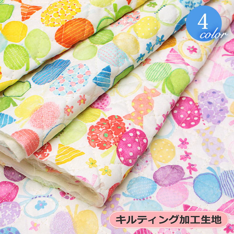 楽天市場 メール便50cmまで 水彩タッチ ニューバタフライ キルティング生地 8577 キルティング 生地 ちょうちょ 水彩 女の子 幼稚園 レッスンバッグ 入園準備 入学準備 入園入学準備 通園 入園グッズ メール便ok 合成皮革 生地通販 銀河工房