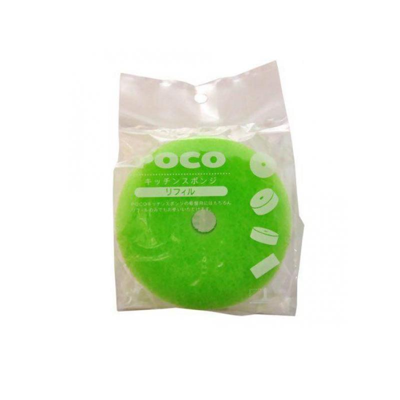 【楽天市場】【3980円以上で注文可能】マーナ POCO ポコキッチンスポンジ リフィル K095 G グリーン 1個入:カマクラストアー おまとめ館