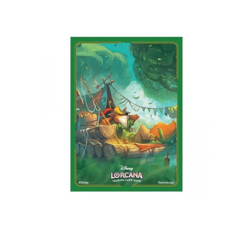【送料無料！（地域限定）】ディズニー・ロルカナ・TCG 日本語版 公式カードスリーブ ロビン・フッド 明日の義賊 65枚入画像