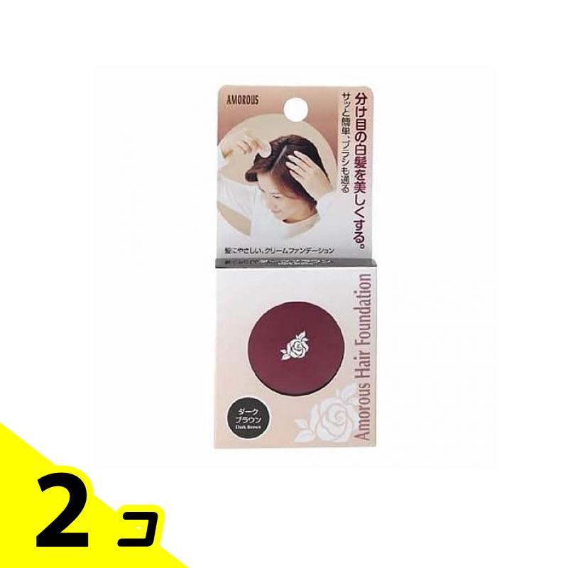 楽天市場】【10個セット】 アモロス ヘアファンデ ライトブラウン