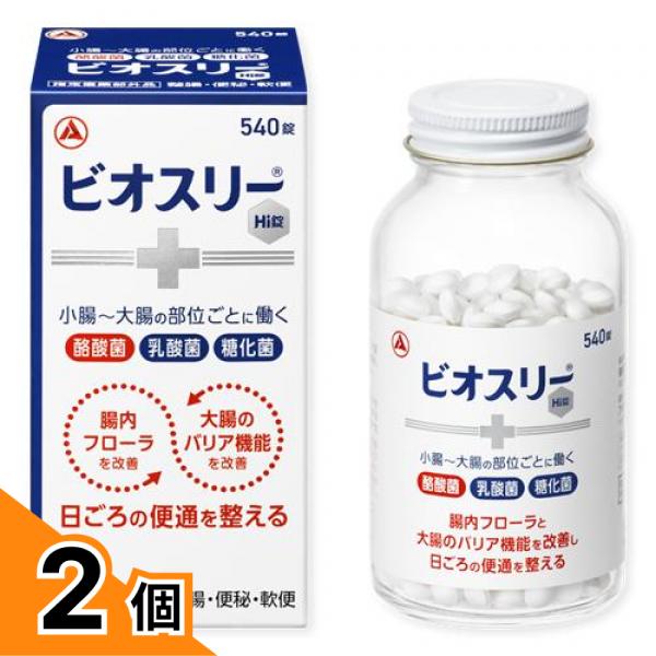 【送料無料！（地域限定）】ビオスリーHi錠 生菌整腸剤 540錠 2個セット