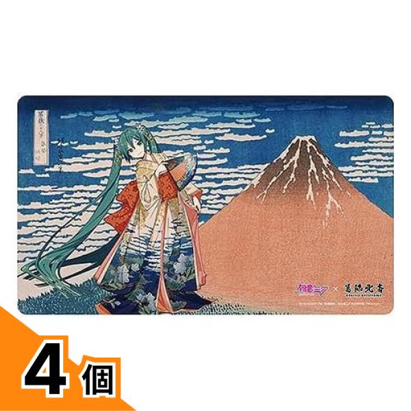【送料無料！（地域限定）】初音ミク&times;葛飾北斎 iXima デスクマット 凱風快晴 約60&times; 35cm 4個セット｜カマクラストアー