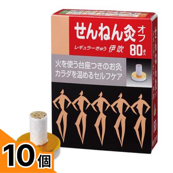 【送料無料！（地域限定）】せんねん灸オフ レギュラーきゅう 伊吹 80点入 10個セット