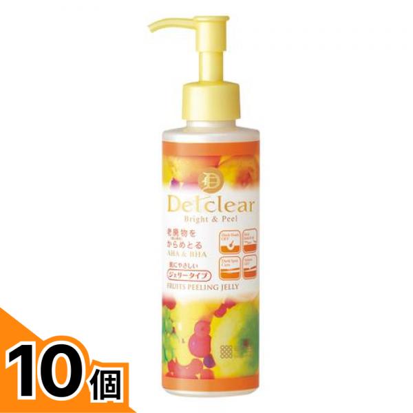 【送料無料！（地域限定）】DETクリア ブライト&ピール ピーリングジェリー ミックスフルーツの香り 180mL 10個セット