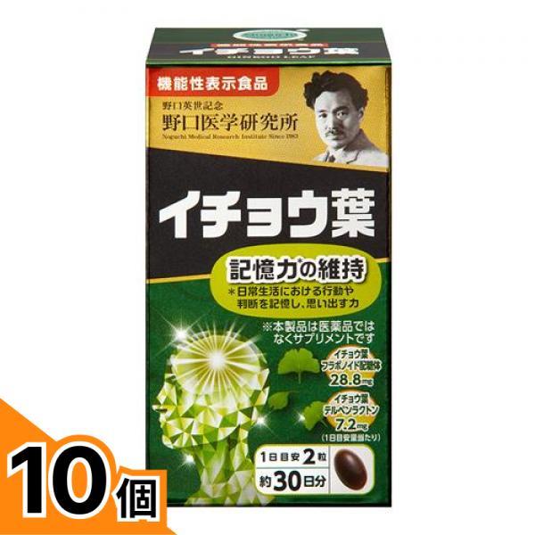 【送料無料！（地域限定）】野口医学研究所 イチョウ葉 60粒 (約30日分) 10個セット