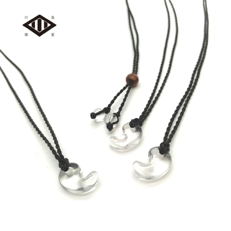 出雲勾玉 デザインネックレス 水晶 30mm 出雲勾玉 デザインネックレス 水晶 30mm