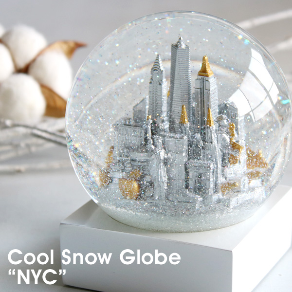 Cool Snow Globes NYC ニューヨーク クールスノーグローブニューヨーク スノードーム 輸入雑貨 ギフト クリスマス 飾り雑貨グッズ プレゼント 可愛い かわいい おしゃれ 置物 オブジェ 自由の女神 腕時計とおもしろ雑貨のシンシア 