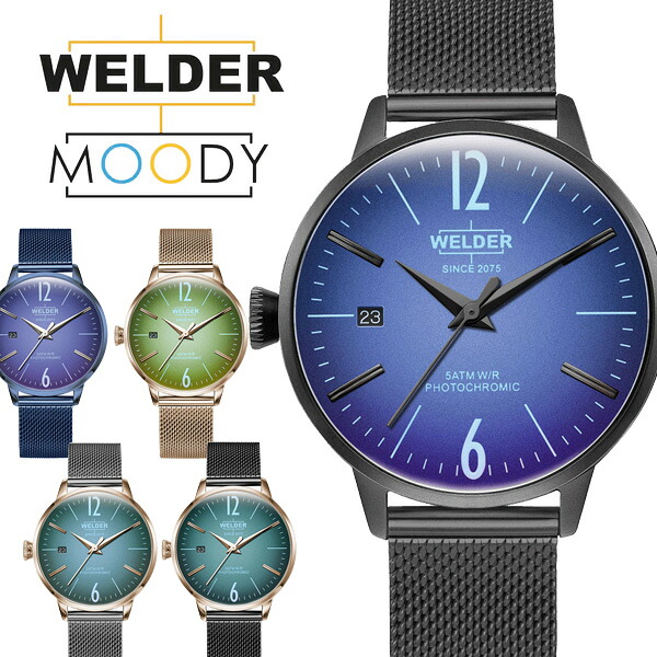 【いちばの日限定クーポン】腕時計 レディース メンズ WELDER MOODY/ウェルダー ムーディー 36mm ブランド 高級 偏光ガラス メッシュベルト 三針 ユニセックス プレゼント WRC718 WRC720 WRC723 WRC724 WRC728