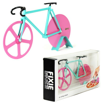 楽天市場 Doiy Fixie Pizza Cutter フィクシーピザカッター キッチン グッズ フィックスバイク 調理道具 ドンキー ステンレス Pizzza ピザ おしゃれ おもしろ 自転車 カラフル スタンド付 パッケージ おもしろ雑貨 プレゼント スマイルライフギフト シンシア