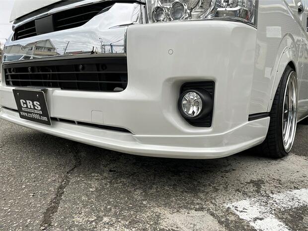 ハイエースESSEXフロントリップスポイラーVer4 ESSEX □フロントリップスポイラーVer.4 □ カラー：未塗装 ABS製