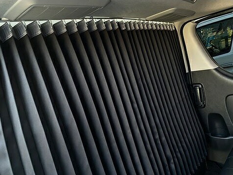 ジェイクラブ ハイエース 100系 200系 1型 2型 3型 4型 5型 6型 汎用間仕切りセンターカーテン&汎用分割シルバーレールセット j-club LEGANCE レガンス