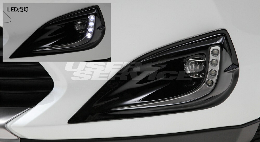 LXモード ハリアー ZSU60/65 前期 LXフォグランプガーニッシュ 塗装済 LX-MODE 配送先カーショップのみ