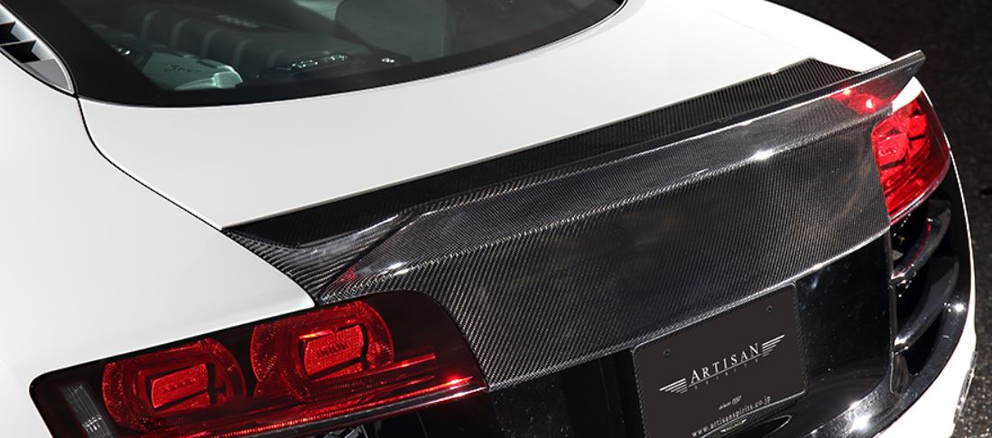 アーティシャンスピリッツ アウディ R8 ABA-42 後期 リアウィング ウイング FRP 未塗装 ARTISAN SPIRITS SPORTS LINE スポーツライン
