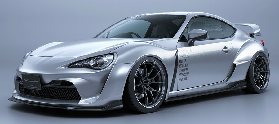 アーティシャンスピリッツ 86 BRZ ZN6 ZC6 GT フェンダーキット FRP 未塗装 ARTISAN SPIRITS SPORTS LINE ARS GT スポーツライン ARS GT