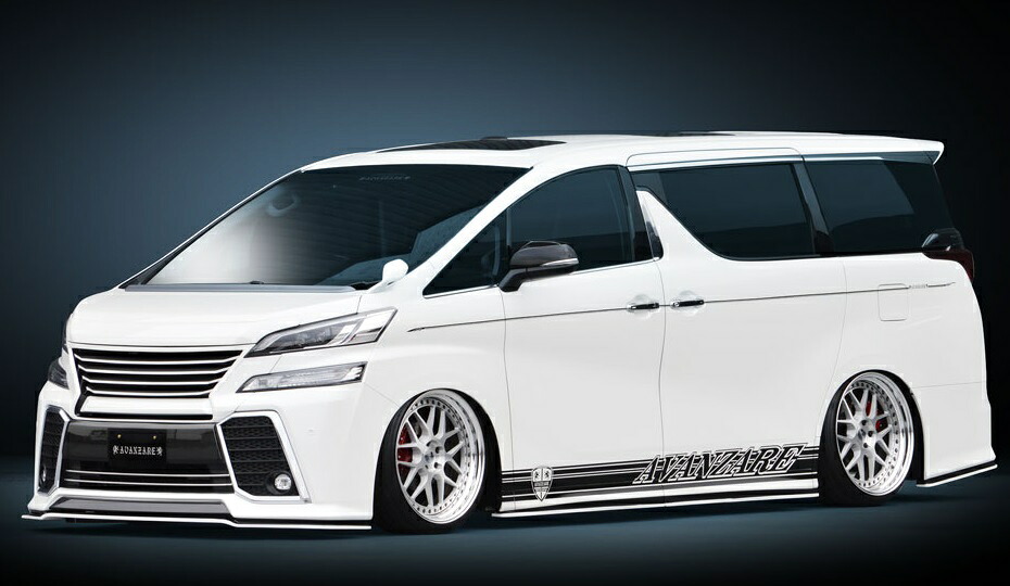 AVANZARE アヴァンツァーレ ヴェルファイア 30系(GGH/AGH/AYH30/AYH35W) 前期 Z/Z-A/Z-G/ZR/ZR-Gグレード サイドデカール ADESSO アデッソ