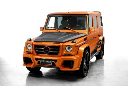 ヴァルド W463 G55 AMG 550 500 350 エアロボンネット 一部CARBON仕上 WALD Sports Line Black Bison スポーツライン ブラックバイソン
