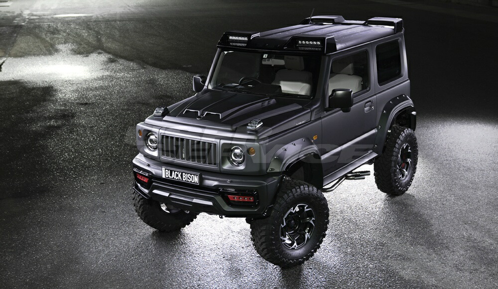 ヴァルド ジムニー シエラ 3BA-JB74W 3点キット FRP製 未塗装 WALD SPORTS LINE BLACK BISON EDITION スポーツラインブラックエディション 131,365円