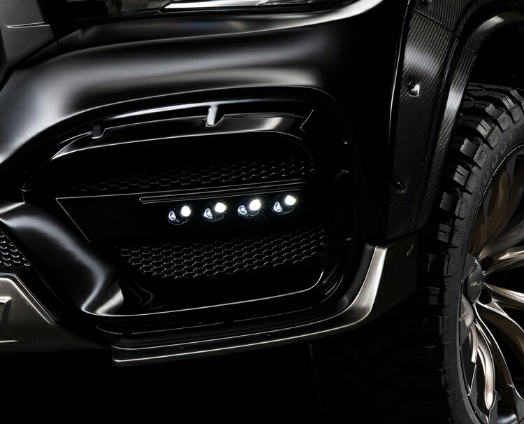 ヴァルド ハイラックス GUN125 前期 LEDランプ フロントバンパースポイラー用 WALD SPORTS LINE BLACK BISON EDITION スポーツラインブラックエディション｜シンシアモール 店