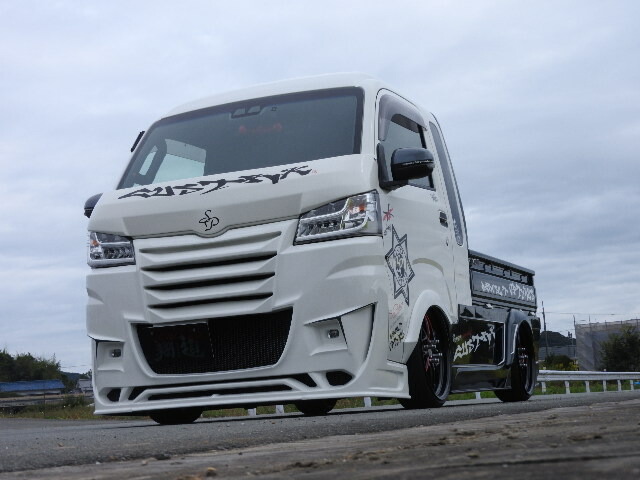 ハイゼット トラック S500 510P フロントバンパー アルミラス仕様 未塗装 翔プロデュース Aerosuit OPTIMUS オプティマス
