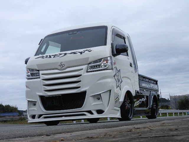 ピクシストラック S500 510U フロントバンパー アルミラス仕様 未塗装 翔プロデュース Aerosuit OPTIMUS オプティマス