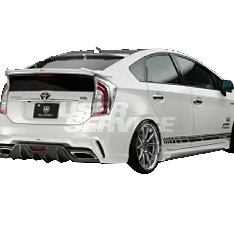 シルクブレイズ プリウス ZVW30 後期 リアウィング　ver.2 未塗装 黒ゲル GL-30PR-RW SilkBlaze GLANZEN グレンツェン